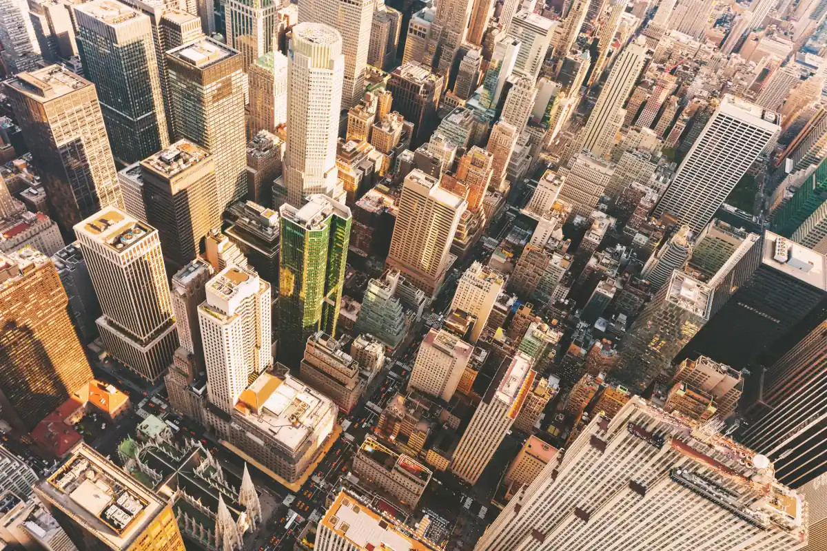 Aerial view of Midtown Manhattan